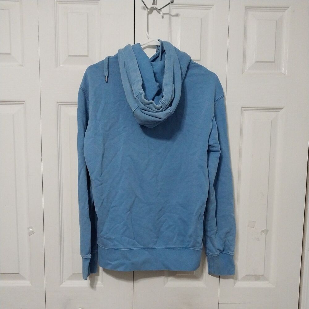 American Eagle Mens Hoodie Sweatshirt Pullover Vintage Y2K Blue Size XS - Picture 2 of 3